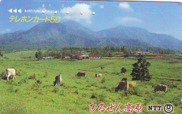 Télécarte JAPON * 350-243 * VACHE (720)  COW * KOE * BULL * TAUREAU * KUH * PHONECARD JAPAN * TK * VACA TAURUS - Kühe