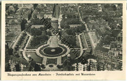 Delcampe - Mannheim - Friedrichsplatz - Wasserturm - Foto-Ansichtskarte - Flugzeugaufnahme - Mannheim