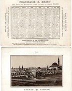 (12) Calendrier 1888 1er Semestre  Saint John De Acre Israel  Pharmacie E .Emery Paris  (bon Etat) - Klein Formaat: ...-1900