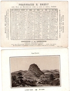 (12) Calendrier 1888 1er Semestre  Le Mont Tabor Israel  Pharmacie E .Emery Paris  (bon Etat) - Small : ...-1900