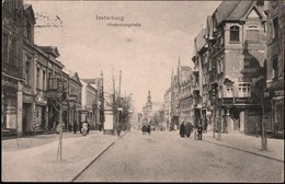! Alte Ansichtskarte Insterburg In Ostpreussen, Hindenburgstraße, 1916 - Ostpreussen