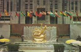 Cartolina - New York - Rockefeller Center And Lower Plaza. - Autres Monuments, édifices