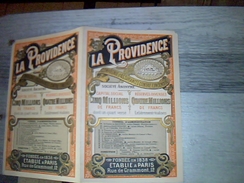 Calendrier Compagnie D Assurance La Providence Annee 1897 - Small : ...-1900