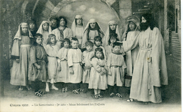 Delcampe - 28 - CLOYES 1920 - La Samaritaine - 3e Acte - Jésus Bénissant Les Enfants. - Cloyes-sur-le-Loir