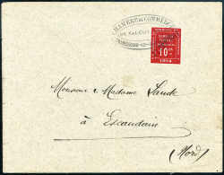 Beleg 10 C., Tadellose EF Auf Gef. Brief Mit Ovalem Stempel Der Handelskammer Von Valenciennes. Selten. (Michel:... - Autres & Non Classés