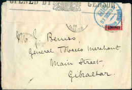 Beleg Britisch Marokko 1915/16, Zwei Eingehende Briefe Aus Tanger, Einer Mit Gibraltar-Zensurverschlußzettel. - Autres & Non Classés