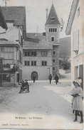 ST.BLAISE → Rue Animée Avec Des Enfants Et Le Château Anno 1909 - Saint-Blaise