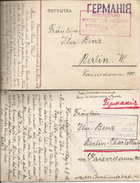 1916 - Konstantinowsk-Berlin, Kriegsgefangene Post, 2 Stk. - Briefe U. Dokumente