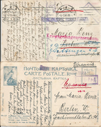 1915 - Konstantinowsk-Berlin, Kriegsgefangene Post, 2 Stk. - Covers & Documents