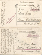 1917 - St.Semikarakorskaja-Berlin, Kriegsgefangene Post, 2 Stk. - Briefe U. Dokumente