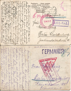 1915 - Konstantinowsk-Berlin, Kriegsgefangene Post, 2 Stk. - Briefe U. Dokumente