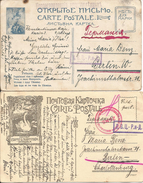 1915 - Konstantinowsk-Berlin, Kriegsgefangene Post, 2 Stk. - Storia Postale
