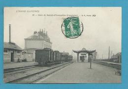 CPA 28 - Chemin De Fer Train En Gare De SAINT-FLORENTIN-VERGIGNY 89 - Saint Florentin