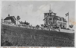HEIDEN → Hôtel Fünfländerblick Mit Vielen Kutschen & Touristen Anno 1913 ►Hôtel-Stempel◄ - Heiden