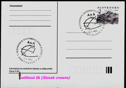 603 SLOVAKIA Prepaid Postal Card 1.Slovak Expedition Arctic North Pole Commemorative Stamp Good Version Postalcards 1993 - Arctic Expeditions