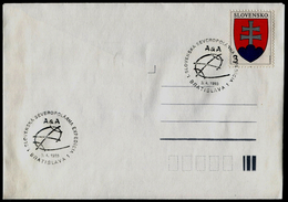 604 SLOVAKIA Kuvert-cover 1. Slovak Expedition Arctic North Pole Commemorative Stamp 1993 - Spedizioni Artiche