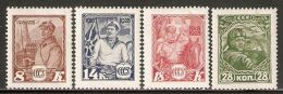 Russia / Soviet Union 1928 Mi# 354-357 * MH - 10th Anniv. Of The Soviet Army - Nuovi