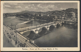 °°° 692 - TORINO - PONTE SUL PO E GRAN MADRE DI DIO - 1953 °°° - Ponts