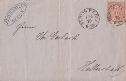 NDP Brief EF Minr.16 K1 Berlin P.E.Nr.2  1.6.70 Gel. Nach Halberstadt - Enteros Postales