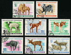 Delcampe - MONGOLIE - ANIMAUX De La FERME - YT 426 à 433 - SERIE COMPLETE 8 TIMBRES OBLITERES - Hoftiere
