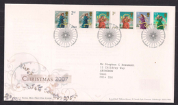 GB 2007 QE2 FDC Christmas Set Of 6 Stamps SHS Bethleham Pmk ( A350 ) - 2001-10 Ediciones Decimales