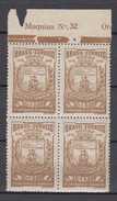 Brazil Brasil Mi# 729 ** MNH Block Of 4 Paranagua 1948 - Unused Stamps