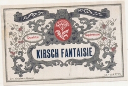 étiquette  - 1920/50 Kirch Fantaisie - Animaux  Lynx Ou Lion - Vino Rosso