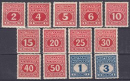 Austria Occupation Of Bosnia Porto 1916 Mi#14-26 Mint Hinged - Unused Stamps