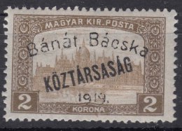Hungary Banat Bacska 1919 Mi#32 Mint Hinged - Banat-Bacska