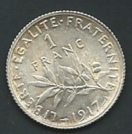 1F Semeuse 1917, Argent   PIA20608 - 1 Franc