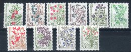 Andorra Francese 1985 -- Segnatasse "Fiori" -- (unif.53/62) **MNH / VF - Ungebraucht