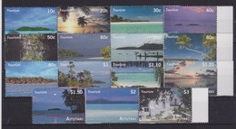 2010 Aitutaki (Cook Is.) - Tourism Sheet 15v, Islands Bird Views, Marine Life, Vue Aerienne Des Iles, Mi 786/800 MNH - Islas