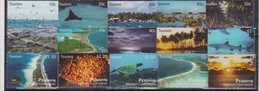 2010 Penrhyn - Tourism Sheet 15v, Island Views, Reefs, Recifs, Riffe, Marine Life, Sunset, Shark, Corals Mi 647/61 MNH - Islas