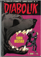 DIABOLIK ANNO XXXIX N. 11 – 1 NOVEMBRE 2000 FURIA BESTIALE - Diabolik