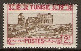 TUNISIE    -   1926.   Y&T N° 141 *.   Amphithéatre  D' El Djem. - Ungebraucht