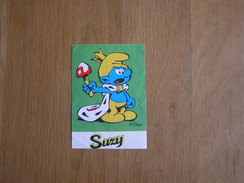 SCHTROUMPF Schtroumpfissisme Gaufre SUZY SMURF PUFFI SMURFEN SCHTROUMPFS Peyo Autocollant Sticker Schtroumpf Publicité - Adesivi