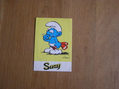 SCHTROUMPF Triste Gaufre SUZY SMURF PUFFI SMURFEN SCHTROUMPFS Peyo Autocollant Sticker Schtroumpf Publicité - Aufkleber