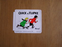 QUICK ET FLUPKE Hergé 1985 No Tintin  Sticker Autocollants Autocollant Studios Hergé Casterman - Autocolantes