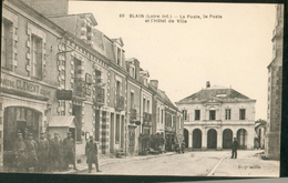 Delcampe - La Poste, Le Poste Et L'Hôtel De Ville - Blain