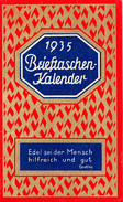 BRIEFTASCHEN KALENDER 1935 - Tamaño Pequeño : 1921-40