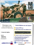 Carte Téléphonique 5mn -  Recrutement .terre.defense.gouv.fr - Armée