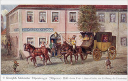 MULLER - Attelage (Malle Poste) Königlich Sächsisches Eilpostwagen (Diligence) 1846 - Zur Goldenen Sonne   (95334) - Hey, Paul