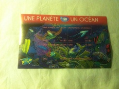 Nations Unies (ONU), Genève 2010 Michel B28 ** Une Planète, Un Océan / One Planet, One Ocean B/F FS 0.85 - Blokken & Velletjes