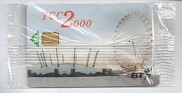 UK - BT - TCC  Millennium Dome & Wheel - Chip - PRO526 - 12.2002, 1.000ex, NSB - BT Promotie