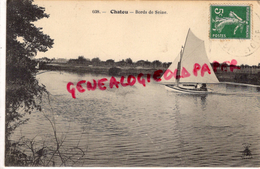 78 - CHATOU - BORDS DE SEINE   VOILIER - 1914 - Chatou