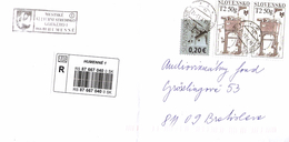 Slovakia R-letter Humenne ... AX340 - Cartas & Documentos