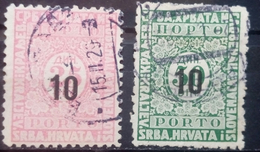 NUMBERS-SET-OVERPRINT-PORTO-SHS-YUGOSLAVIA-1928 - Portomarken