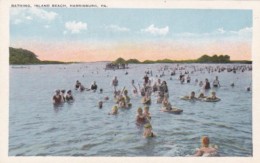 Pennsylvania Harrisburg Bathing On Island Beach - Harrisburg