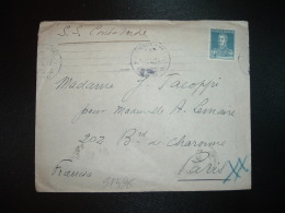 LETTRE TP 12c OBL.MEC.7 JUL 14 1931 BUENOS AIRES + S.S. COSTA VERDE + Arrivée OBL.MEC. BD SEULS26 JUIL 31 PARIS XI - Storia Postale
