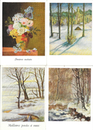 Lot De 12 Cartes: Peinture à La Bouche Ou Aux Pieds - Editions Artistiques Vivere - Fleurs Et Paysages - 5 - 99 Cartes